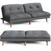YESHOMY Futon Sofa Bed Skin-Friendly Couch Loveseat with Adjustable Backrest,