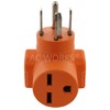 AC WORKS NEMA 6-30 Commercial Heater Adapter (30A 4-Prong Dryer