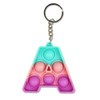 Abc Letters Numbers Silicone Sensory Toys Push Bubble Key Chain