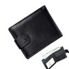 Cartera para Hombre, Carteras Negra para Caballero (Negro)