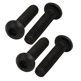 uxcell 4pcs M6x25mm 10.9 Grade Left Hand Thread Bolt Lock Screw for Drill Chuck