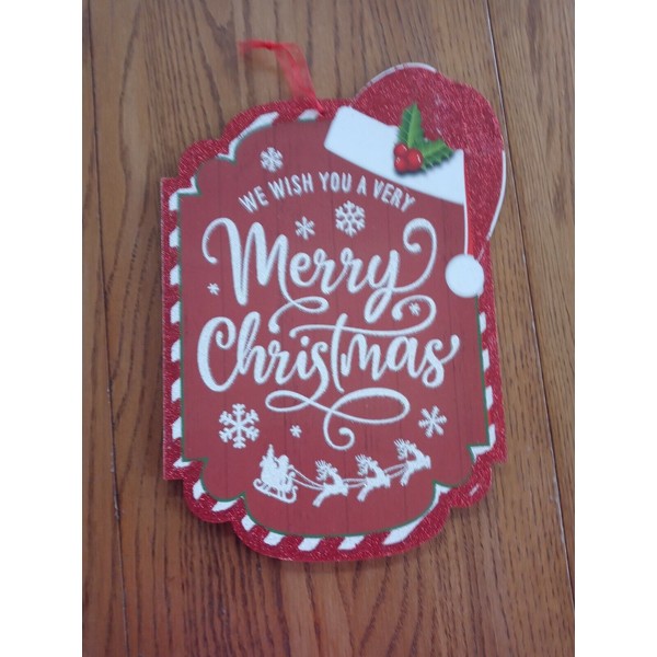 Unbranded We Wish You A Very Merry Christmas Sign