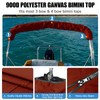3Bow Bimini Top Storage Boot Cover with Light Hole Bimini