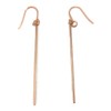 Akusetia Simple Surgical Stainless Steel, Pink Gold, Pink, Long Bar,