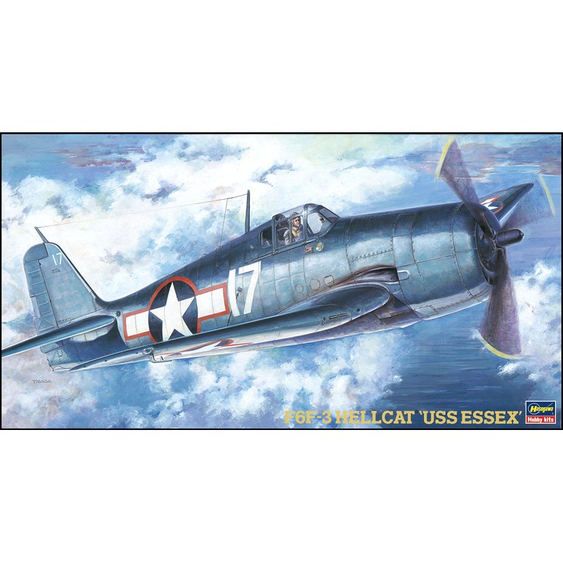 Hasegawa JT34 1/48 US Navy F6F-3 Hellcat USS Essex Plastic