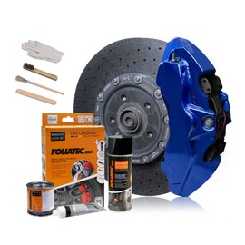 Foliatec 2196 Brake Caliper Lacquer Set - Performance Blue Glossy - 3 Components