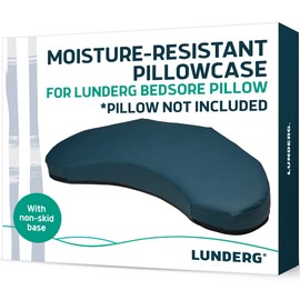 Lunderg Moisture Resistant Pillowcase Replacement for Bedsore Pillow Positioning Wedge - Premium Moisture Resistant Fabric - Pillow NOT Included