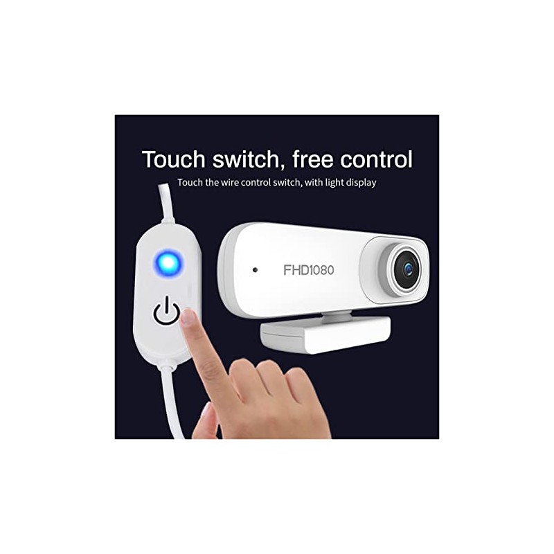 Web Camera Autofocus 1080P Webcam Cover HD Web Camera with