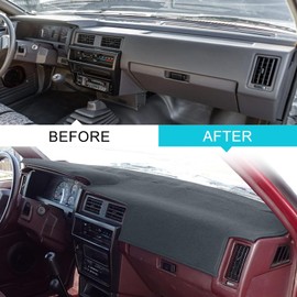 HanLanKa - Funda para salpicadero de salpicadero para Nissan Pathfinder D21 Hardbody Pickup Truck 1986 1987 1988 1989 1990 1991 1992 1993 (gris oscuro)