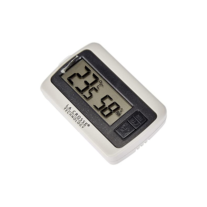 La Crosse Technology WS7005 White Mini Thermometer Hygrometer Meter Hair