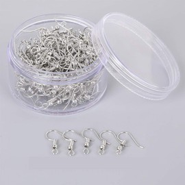 Earring Hooks with Earring Backs Set Surgical Stainless Steel Ear Hooks Soft Silicone Earring Backings for DIY Jewelry Making Hypoallergenic Bead Spring Fish Hook Earrings Accessories 400 Pack