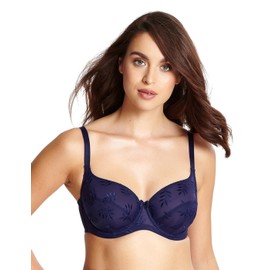 Panache Women's Underwired Sports Bra, Opaque, Navy, 38DD