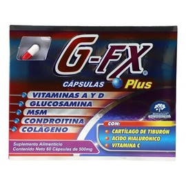 G-fx Plus Caja C/60 Reparador De Articulaciones Glucosamina