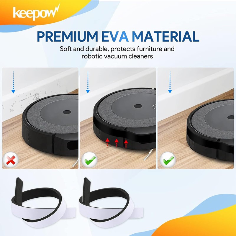 KEEPOW 2 Pack Roomba Bumper Protect Robot Fit for iRobot