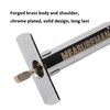 MEASUREMAN Solid Brass Body Tire Tread Depth Gauge, 0-32nd, Aluminum