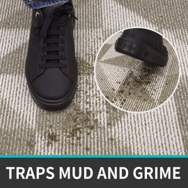 DEXI Indoor Doormat, Non Slip Absorbent Resist Dirt Entrance Rug, 20”x32” Machine Washable Low-Profile Inside Floor Door Mat