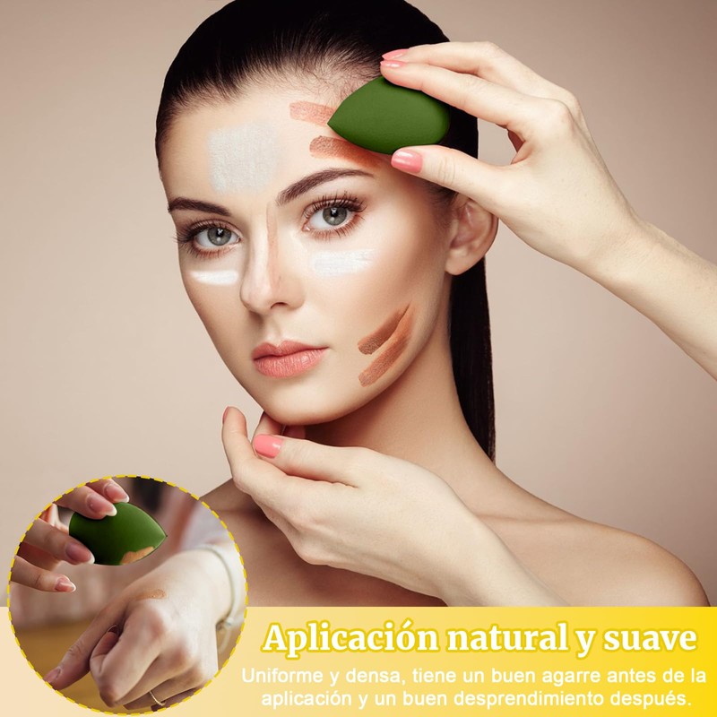 Esponja de Maquillaje Beauty Blenders, Esponja Facial Maquillaje para Bases