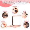 HAPUTDY Mini espejo de maquillaje elegante, portátil 1X/2X lupa (rosa)