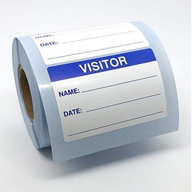 500 Visitor Pass Identification Labels