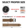 BISONSTRAP Distressed Leather Watch Strap, Watch Replacement Bands for Men,