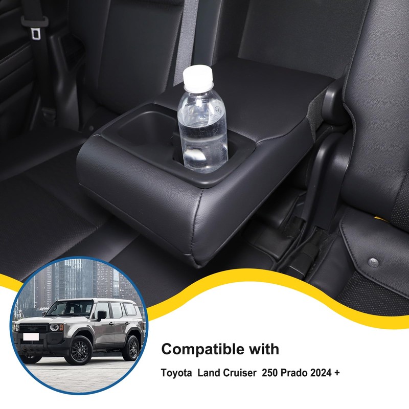 Rear Center Console Cup Holder Compatible with Toyota Land Cruiser
