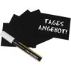 Schreibtafel in Schwarz mit Stift (20er Pack) Größe: 7,4cm B x 5,2cm T