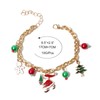 IMINI Santa Charm Bracelet for Women and Girls, Snowflake, Snowman,