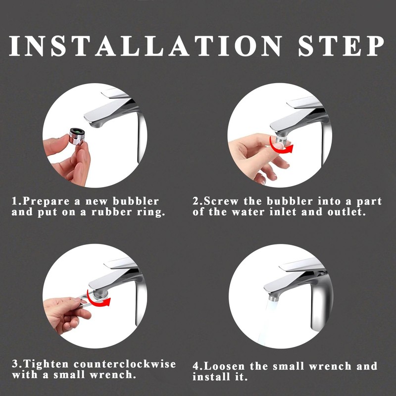 Amusingtao Water Fl ow Adjusting Tool,Multi-Use Faucet Aerator Key &