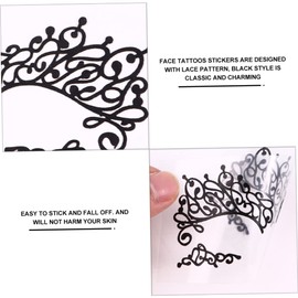 minkissy Set of 3 Temporary Eye Makeup Liners Black Fabric Eye for Events and Festivals