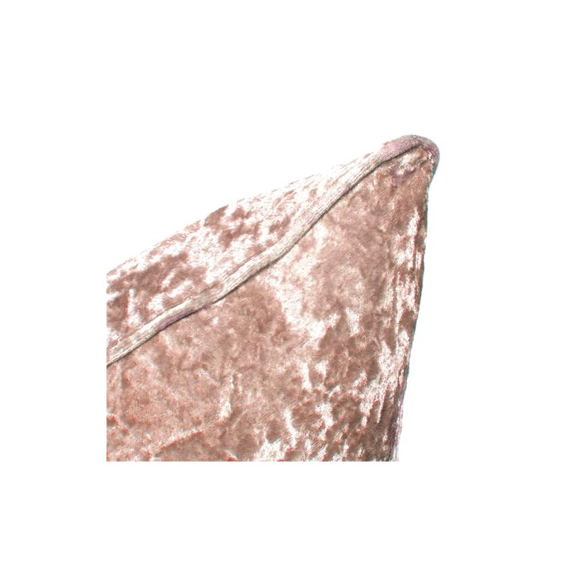 Red Rainbow Plain Crushed Velvet Cushion Covers Blush Pink Piped