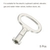 PATIKIL Key Shape Socket Spanner Key, 5 Pack Electrical Cabinet