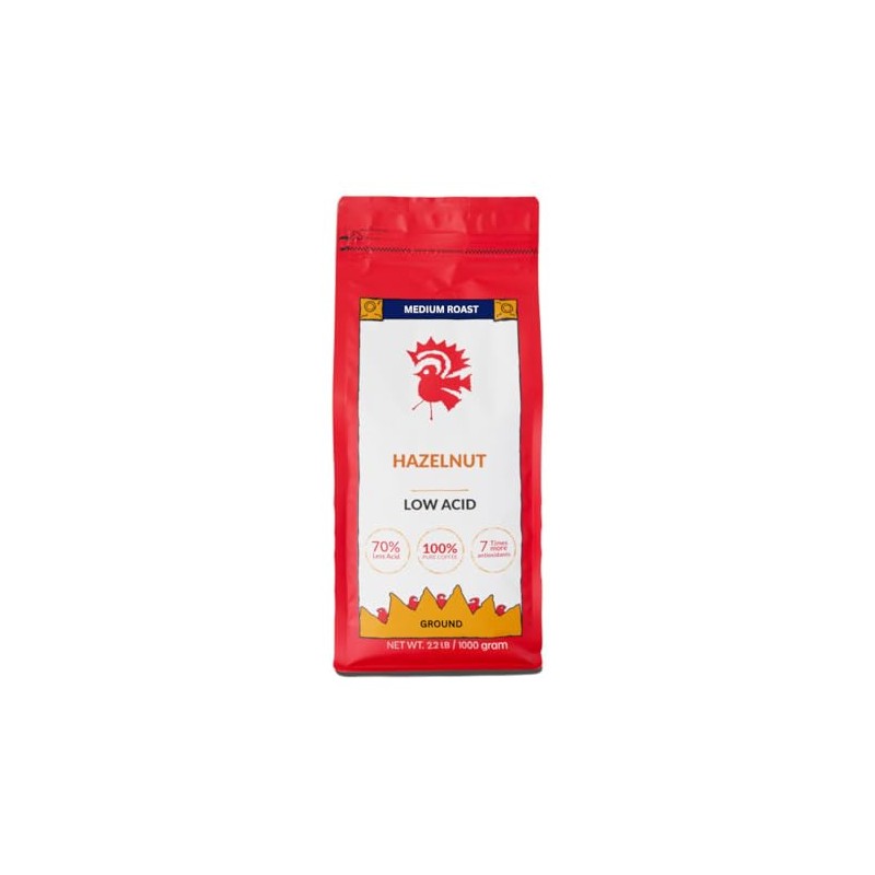 Puroast Low Acid Coffee Flavored Coffee | Hazelnut Ground |
