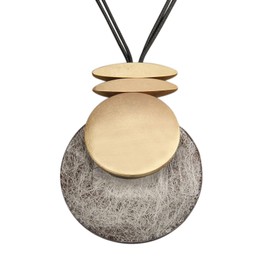 Bjesinmo Bohemian Turquoise Necklace for Women Leather Stone Necklace Oversize Pendant Necklace Vintage Style Necklace for Women