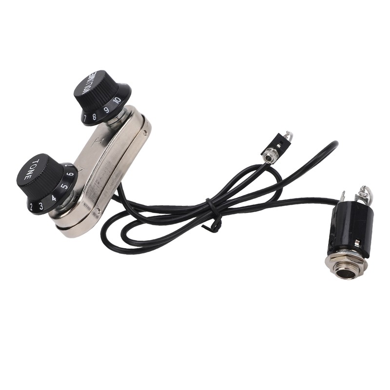 Violin Pickup Piezo Transducer Bridge Set with Tone Volume Knob
