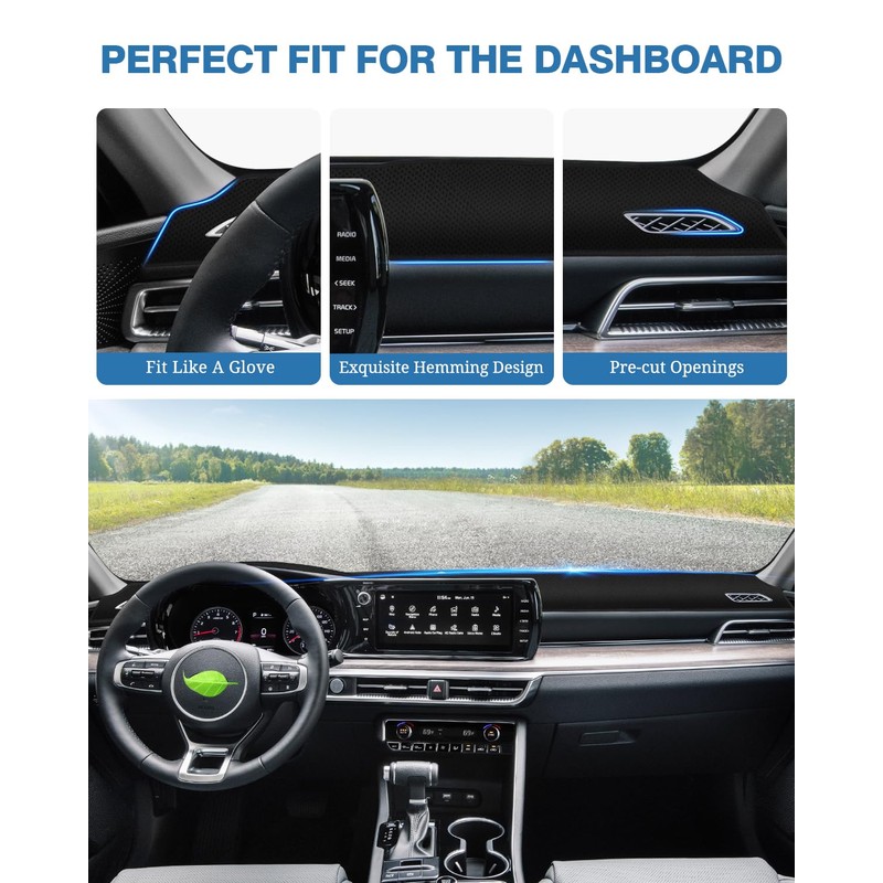FIILINES Dash Cover for Kia K5 2021-2024 (Without HUD) Dashboard
