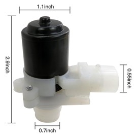 Truck Windshield Washer Fluid Pump 104307, T4695001, 104252 Replacement for Peterbilt 104307 Truck Windshield Wiper Washer Fl by Qblahip
