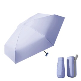 Maison Tao Parasol, Rain Umbrella, Folding Umbrella, For Both Sunny and Rainy Weather, Lightweight, Storage Pouch Included, UV Protection, Completely Blackout, Heat Blocking, Compact, Windproof, Water