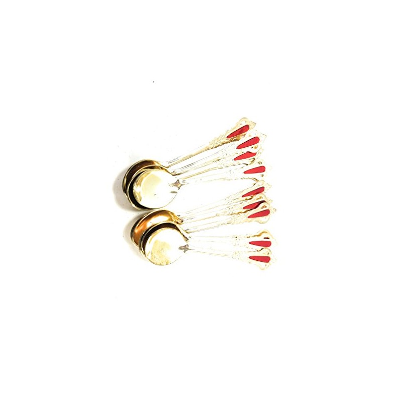 Set of 12 Embellished Spoons for Turkish Coffee or Espresso