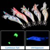OROOTL Squid Jig Saltwater Fishing Lures, 5pcs Saltwater Glow Squid