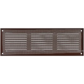 Ozo Brothers 12 x 4 Inch Brown Air Register Cover Grille. Wall Register, Ceiling Register Exterior Wall Vent Cover. Baseboard Heater Covers. Available in Diff. Sizes Colors. 300 x 100mm, 12x4 Inch