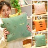 2-in-1 Blanket Pillow Foldable Blanket Extend Throw Pillows for Home