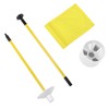 Practice Golf Hole Pole Cup Flag Stick Detachable 2 Section