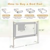 HONEY JOY Bed Rail for Toddlers, 47-Inch Extra Long, Portable