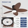 Surtime Palm Leaf Ceiling Fans with Lights-42 Tropical Ceiling Fan