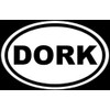 Ranger Products DORK Sticker Funny Nerd Prank Window Vinyl Decal Laptop - Die Cut Vinyl Decal for Windows, Cars, Trucks, Tool Boxes, laptops, MacBook - virtually Any Hard, Smooth Surface