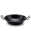 Zinel 4504 Pan Kadai/Wok with Handles, Enamel, Black/White Dots, 26cm