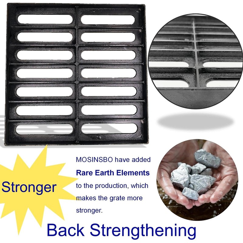 MOSINSBO Cast Iron Drain Grate 16x16 in for Vodaland Catch