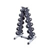 Body-Solid (GDR44B) Vertical Dumbbell Rack - Compact 6 Pair Hex