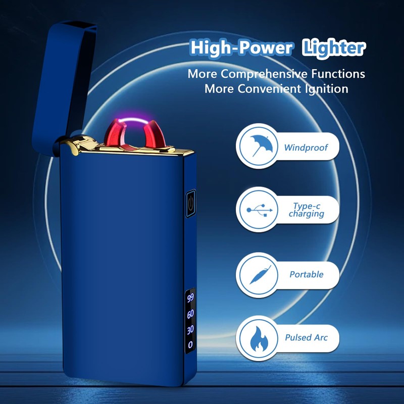 RSBYE Plasma Lighter Rechargeable Electric Lighter Arc USB C Electronic