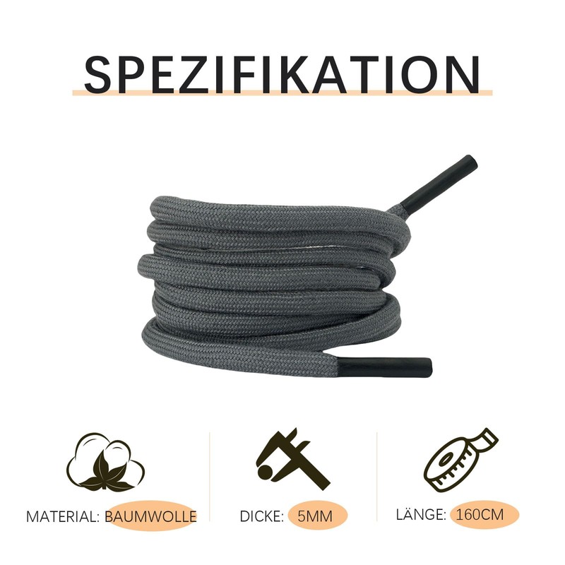 Drawstring Cord, Replacement Drawstrings with Bodkin, 160cm Cotton Drawstrings with